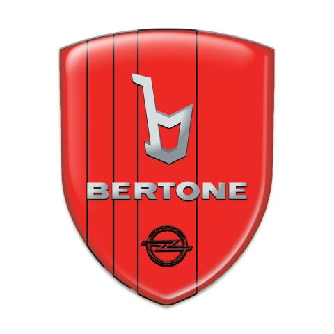 Opel Bertone Self Adhesive Emblem Logo High End Red Decoration 