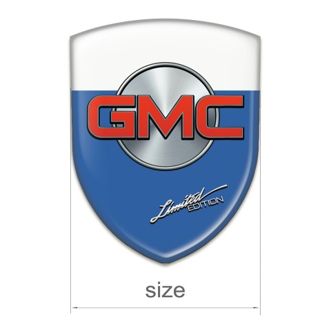 GMC Emblem Interior Blue White Base Limited Edition Style