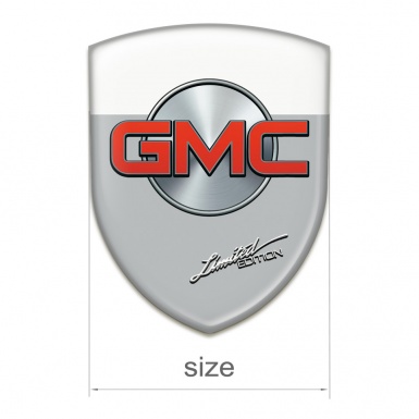 GMC Car Accessories Badge Grey White base Limited Edition Style 