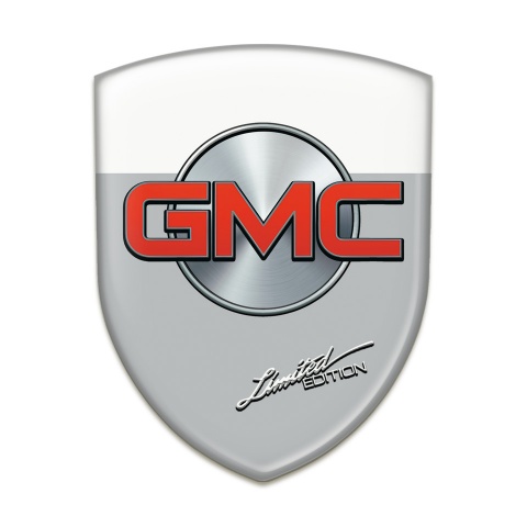 GMC Car Accessories Badge Grey White base Limited Edition Style 