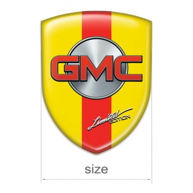 GMC Silicone Shield Yellow with Red Band and Silver Circle Design 