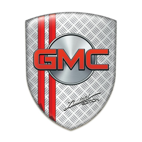 GMC Logo Emblem Mesh Effect with Red Lines Version 
