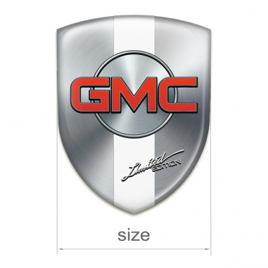 GMC Emblem Exterior Silver with White Band Design 