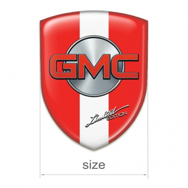 GMC Tuning Badge  Red with White Band Type 