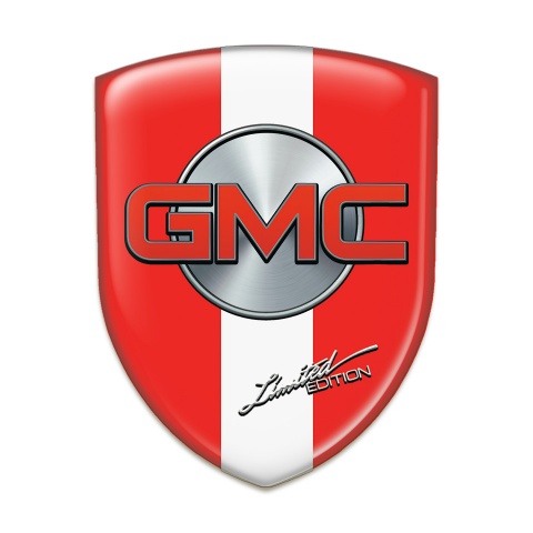 GMC Tuning Badge  Red with White Band Type 