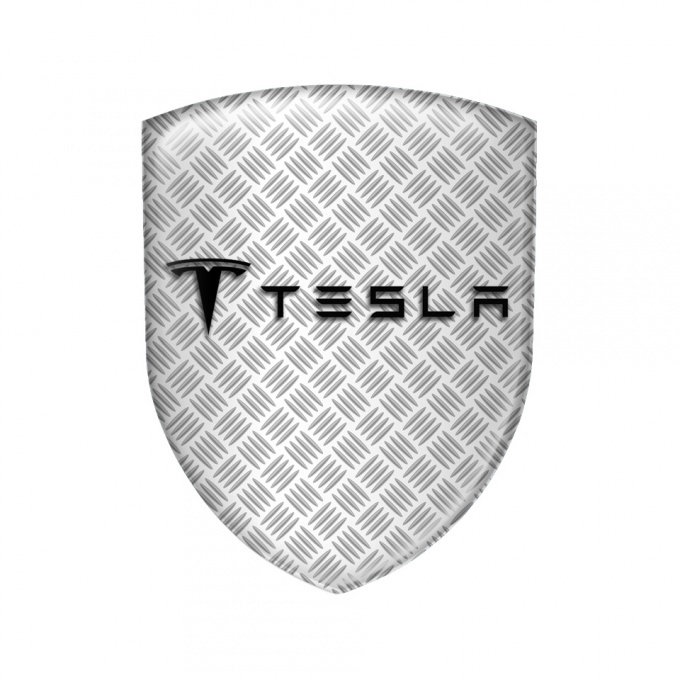 Tesla Shield Silicone Sticker Steel Line Edition