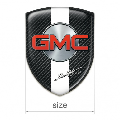 GMC Tuning Emblem Dark Carbon White Band Type 
