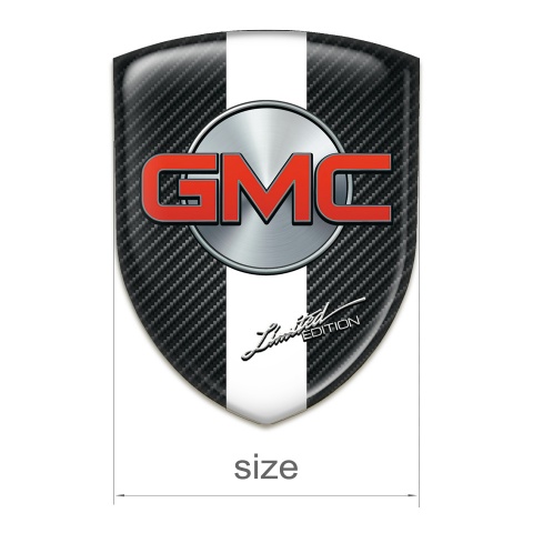 GMC Tuning Emblem Dark Carbon White Band Type 