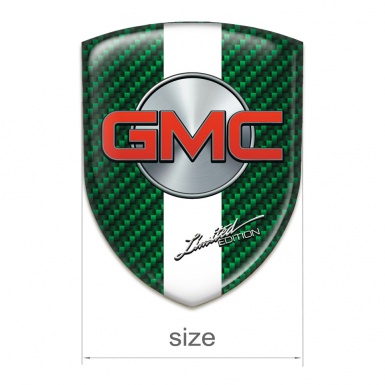GMC Tuning Emblem Green Carbon White Band Type 
