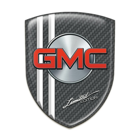 GMC Car Interior Badge Carbon with White Stripes Type 