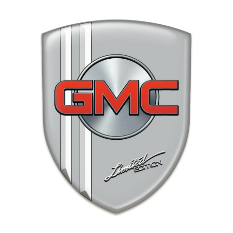 GMC Domed Emblem grey with White Stripes Type 