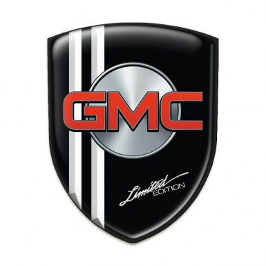 GMC Resin Sticker Black with White Stripes type 