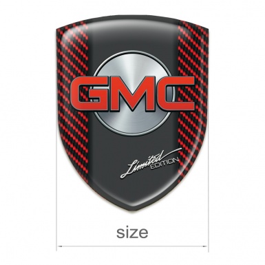GMC Emblem Interior Stylish Red Carbon Model 