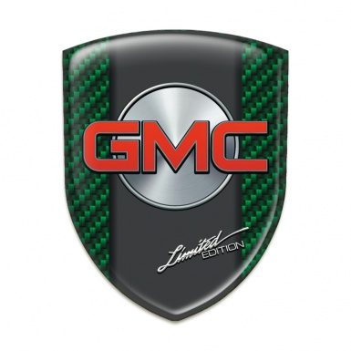GMC Car Accessories Badge Green Carbon Model 