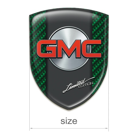 GMC Car Accessories Badge Green Carbon Model 