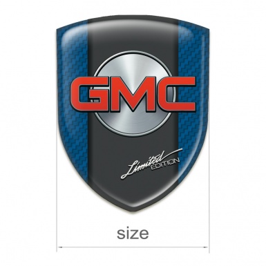 GMC Silicone Badge Navy Blue Carbon Model 