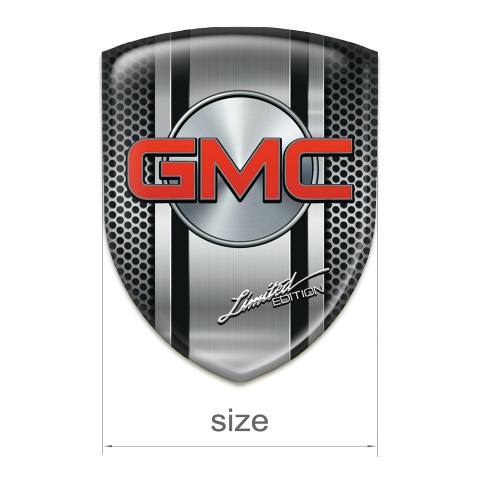 GMC Emblem Badge Logo Metal Mesh with metal Central Panel Design 