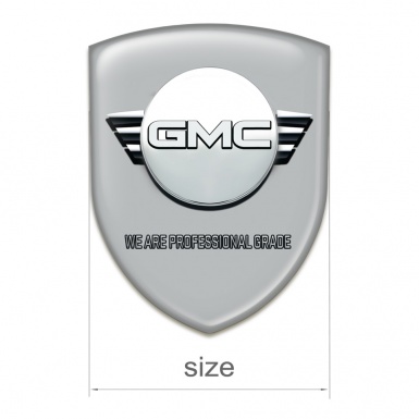 GMC Emblem Interior Grey Background Round Logo 