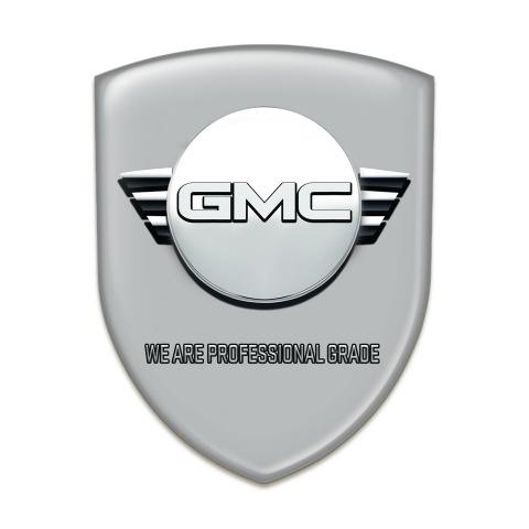 GMC Emblem Interior Grey Background Round Logo 