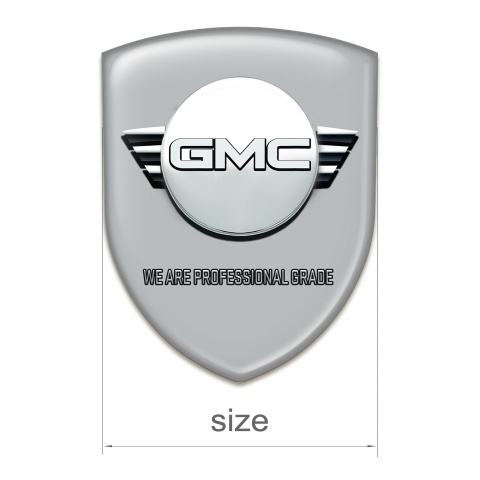 GMC Emblem Interior Grey Background Round Logo 