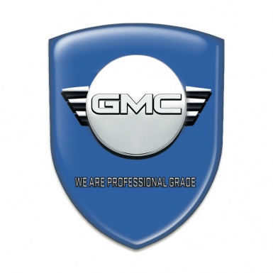 GMC Car Accessories Badge Blue Background Round logo Style 