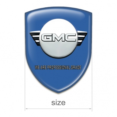GMC Car Accessories Badge Blue Background Round logo Style 