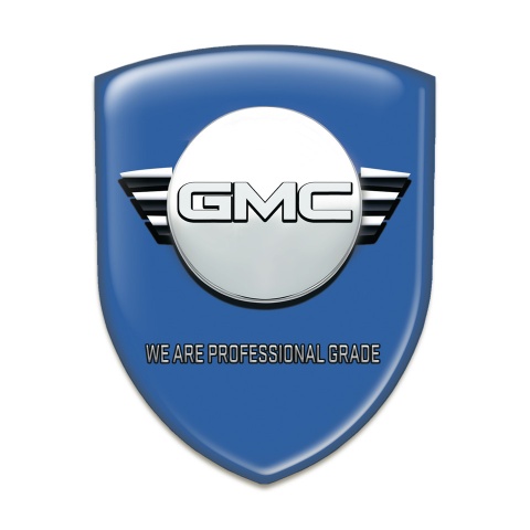 GMC Car Accessories Badge Blue Background Round logo Style 