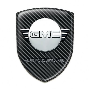 GMC Silicone Shield Black Carbon Background and Round Logo 
