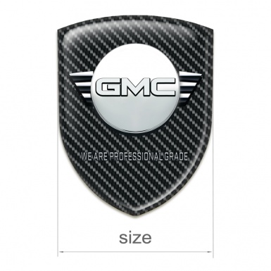 GMC Silicone Shield Black Carbon Background and Round Logo 