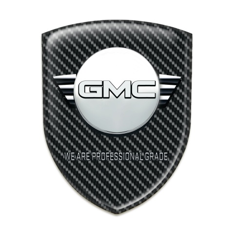 GMC Silicone Shield Black Carbon Background and Round Logo 