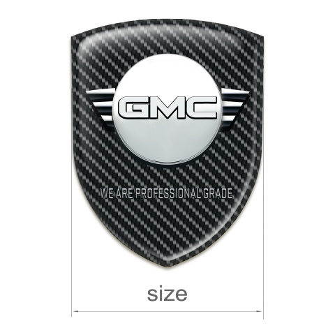 GMC Silicone Shield Black Carbon Background and Round Logo 