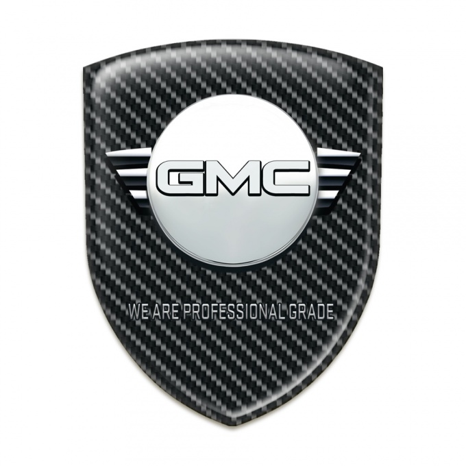 GMC Silicone Shield Black Carbon Background and Round Logo 