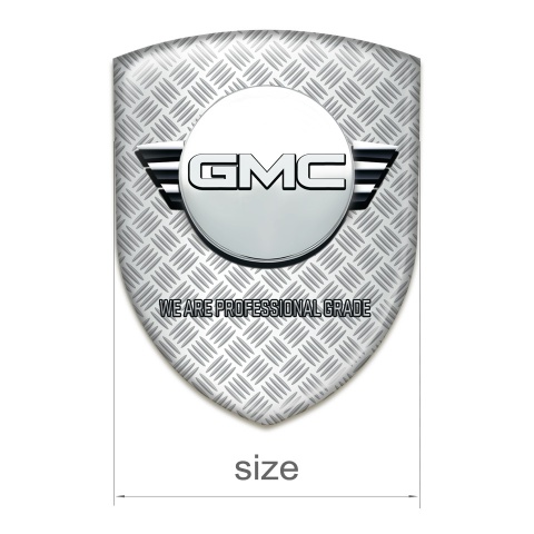 GMC Logo Emblem Grid Effect Background and Round Logo 