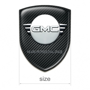 GMC Tuning Emblem Dark Carbon and Round Logo Style 