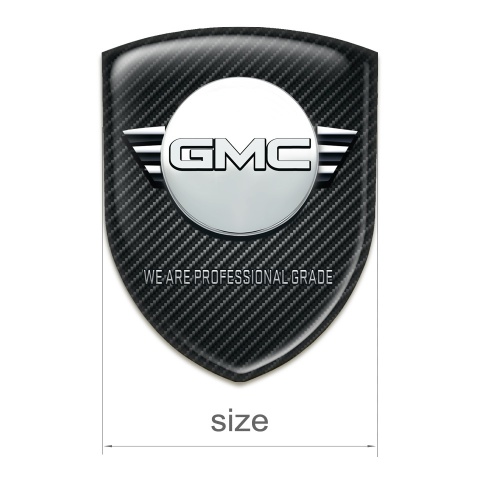 GMC Tuning Emblem Dark Carbon and Round Logo Style 
