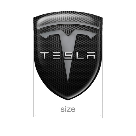 Tesla Emblem Silicone Shield Black Artwork Edition