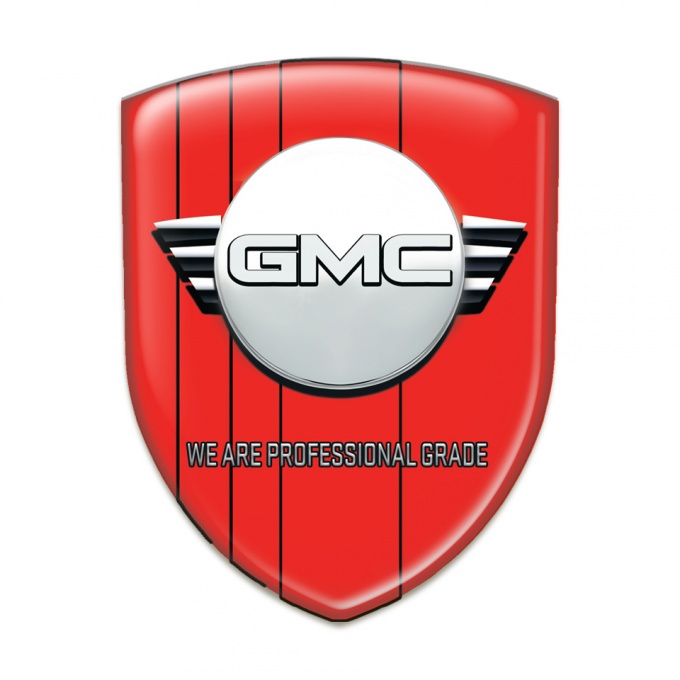 GMC Silicone Badge Red Edition Round Logo 