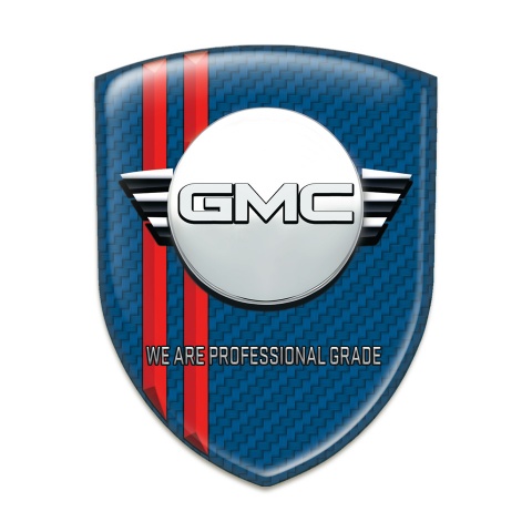 GMC Silicone Shield Navy Blue Carbon with Redv Lines and Round Logo 