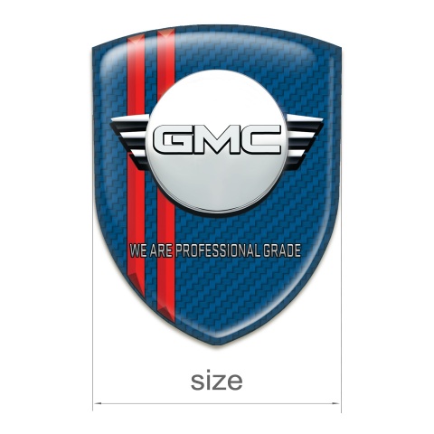GMC Silicone Shield Navy Blue Carbon with Redv Lines and Round Logo 