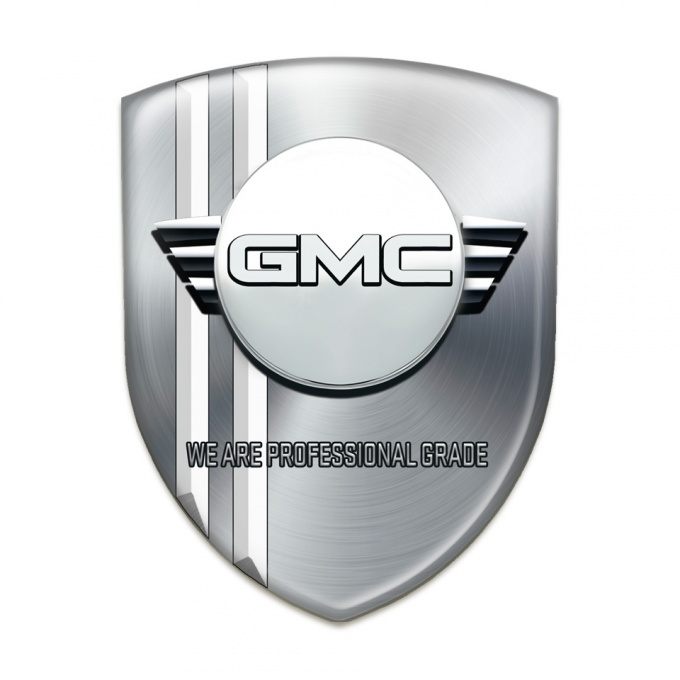 GMC Emblem Exterior Silver with White Stripes Edition 