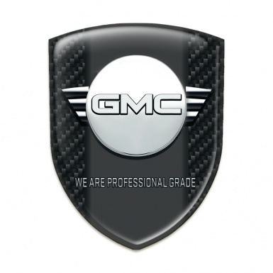 GMC Car Interior Badge Dark Carbon with Central Graphite Panel Design 