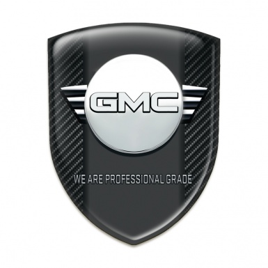 GMC Silicone Badge Black Fibers with Central Graphite Panel 