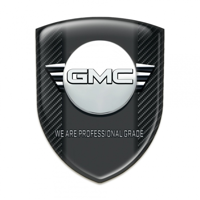 GMC Silicone Badge Black Fibers with Central Graphite Panel 