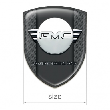 GMC Auto Emblem Dark Grey Carbon with Central Graphite Panel Design 