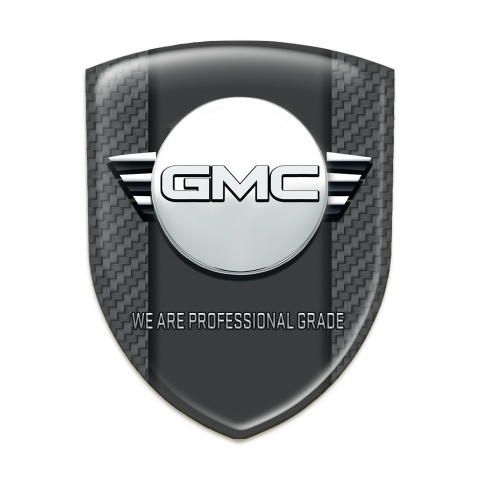 GMC Auto Emblem Dark Grey Carbon with Central Graphite Panel Design 