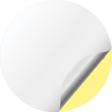 Audi Wheel Emblems for Center Caps Yellow Black Logo