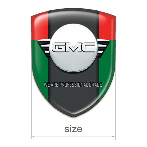 GMC Auto Emblem Green Red Style 