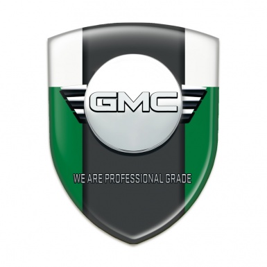 GMC Emblem Badge Logo Green White Style 