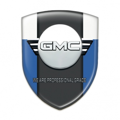 GMC Emblem Badge Logo Blue White Style 