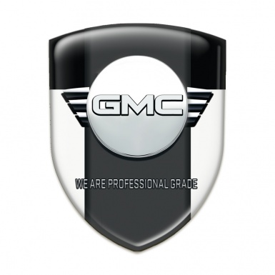 GMC Emblem Exterior White Black Type 
